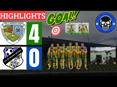 RESUMEN J25 | S.D. VILLAESCUSA - C.D.E. RÍO GANDARA DE SOBA | 4-0