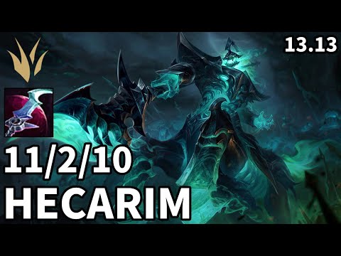 Hecarim Jungle vs Kayn - EUW Master | Patch 13.13