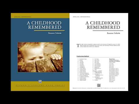 A Childhood Remembered, by Rossano Galante – Score & Sound