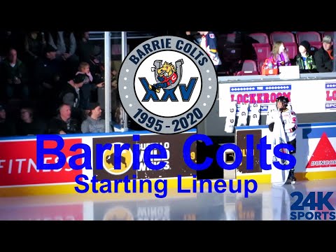 Barrie Colts Starting Lineup