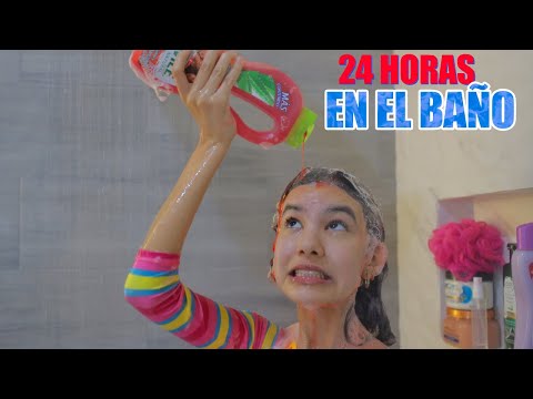 24 HORAS EN EL BAÑO NUEVO DE MI HABITACION| TV Ana Emilia