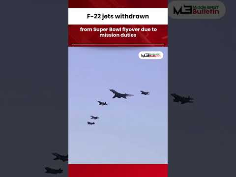 F-22 Jets Withdrawn From Super Bowl Flyover Due to Active Mission Duties