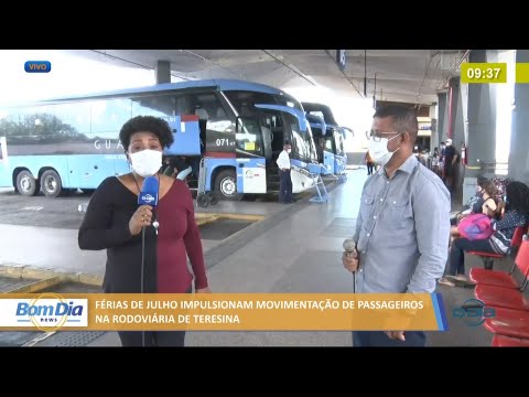 Férias de Julho impulsionam movimentação de passageiros na Rodoviária de Teresina 16 07 2021