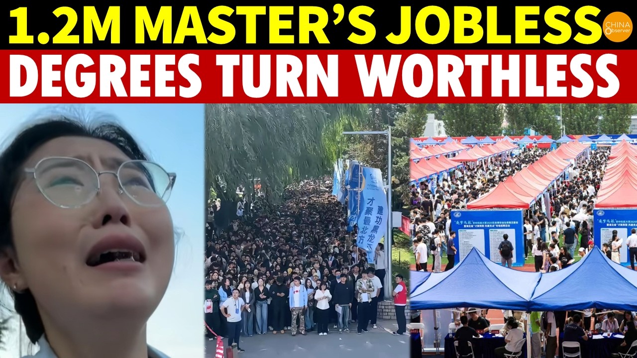 China’s Education Bubble Bursts: 1.2M Master’s Jobless, Degrees Turn Worthless
