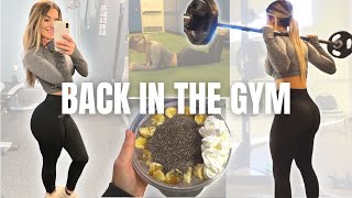 back in the gym after being sick | my satiating pre-workout meal and the all or nothing mindset