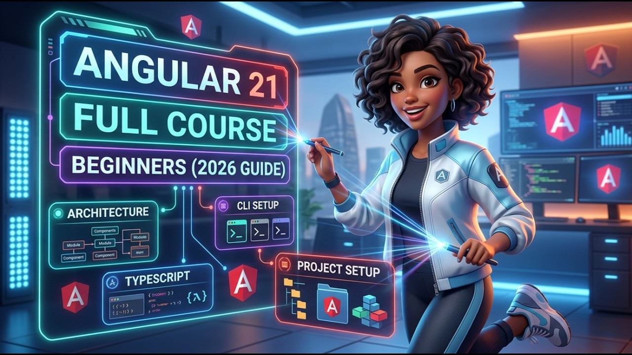 Angular 21 Full Course for Beginners | Architecture, TypeScript, CLI Setup  (2026 Guide)