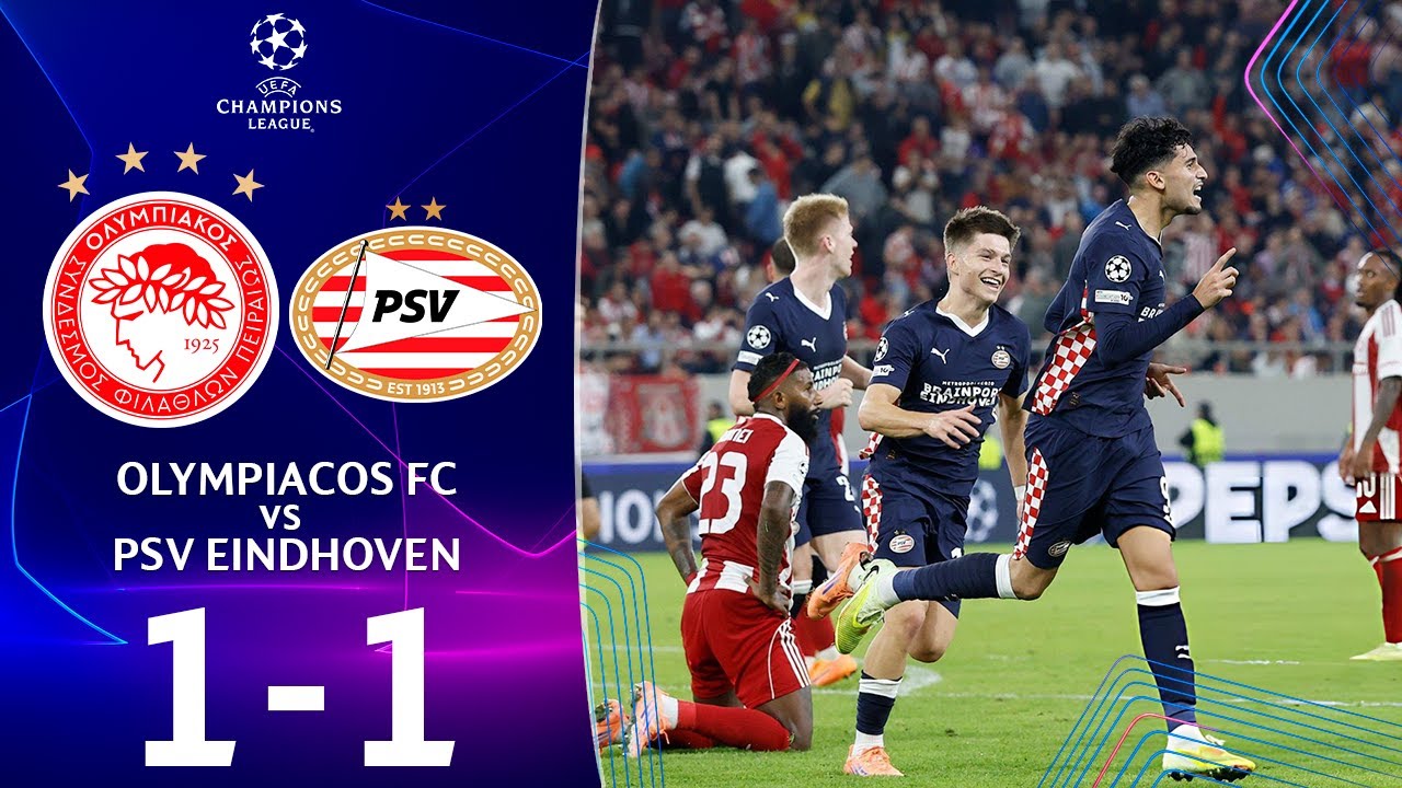 Olympiacos Piraeus vs PSV Official Highlights Season 2025/2026