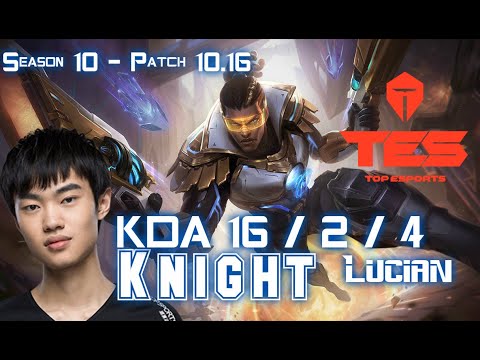 TES Knight LUCIAN vs CAMILLE Top - Patch 10.16 KR Ranked