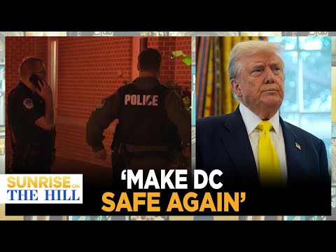 Trump's DC INCREASE In Federal LAW ENFORCEMEMT Underway, 'MARKED UNITS' & 'HIGHLY VISIBLE' | SUNRISE