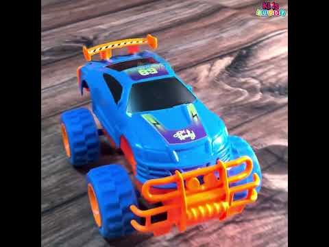 Push and go monster car - friction powered