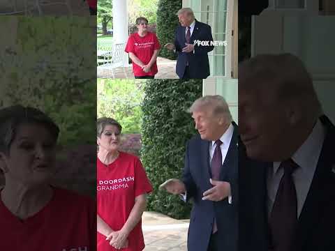 WATCH: Trump shares a sweet moment with 'DoorDash Grandma' #shorts #foxnews