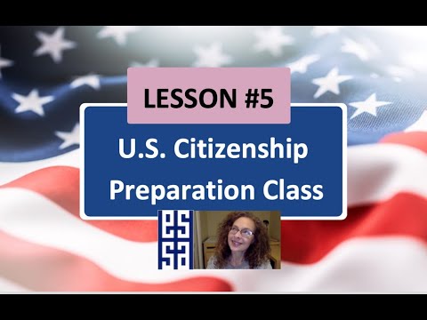 100 CIVICS QS. (2008 VERSION) - Lesson 5  U.S Citizenship Preparation Class