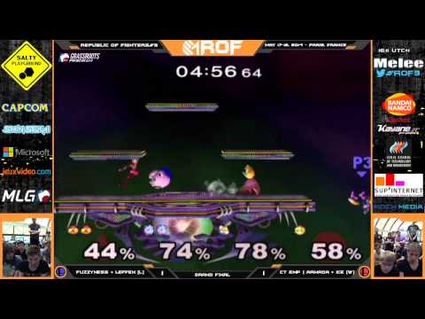 RoF#3 - Fuzzyness + Leffen vs CT EMP | Armada + Ice - SSBM Teams Grand Final
