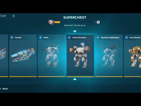 I won a Techno Scorpion || Super chest open War Robots gameplay