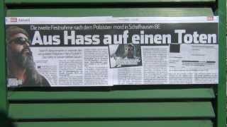 Intimidation: Arrestation Unité ("anti???") Terroriste de Sean Hross - Article Journal Blick