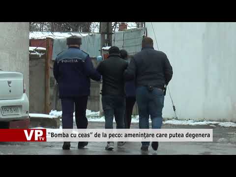 “Bomba cu ceas” de la peco: ameninţare care putea degenera
