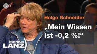 Helge Schneider über sein Tourleben und die Heimat - Markus Lanz vom 28.11.18 | ZDF