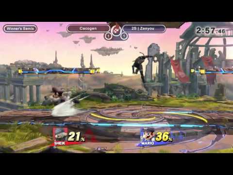 Christmas Eve Smash: Winner's Semi: Cacogen (sheik) vs 2S | Zenyou (mario)