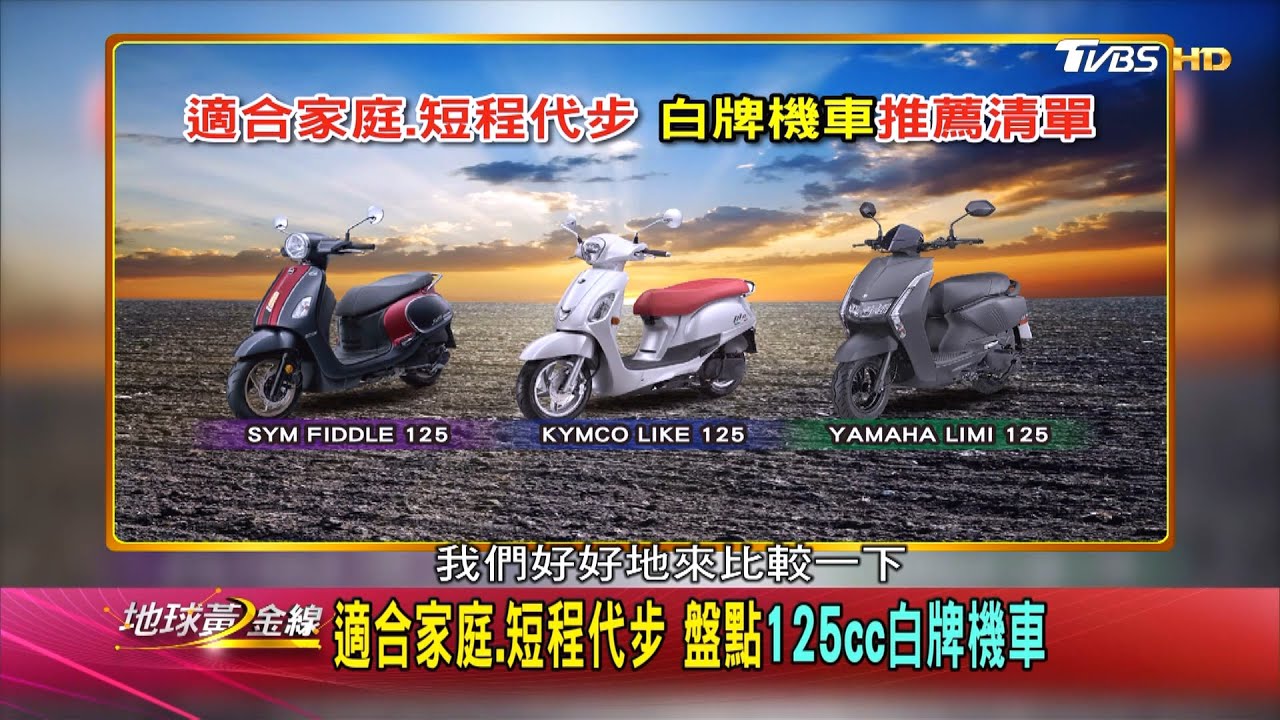 代步車也可以很有型　達人精選三款125c.c.白牌機車