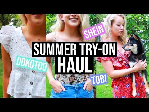 SUMMER TRY-ON HAUL ft. Dokotoo, Shein, and Tobi
