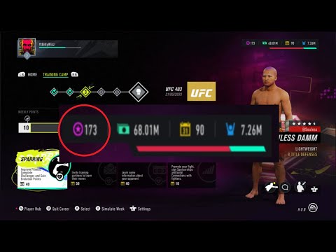 UFC 4 - How To Earn The Most Evolution Points In A Career