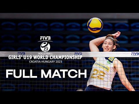 USA🇺🇸 vs. BRA🇧🇷 - Full Match | Girls' U19 World Championship | Quarter Final