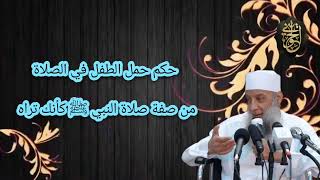 صورة حكم حمل الطفل في الصلاة |من صفة صلاة النبي ﷺ كأنك تراه| للشيخ الحويني