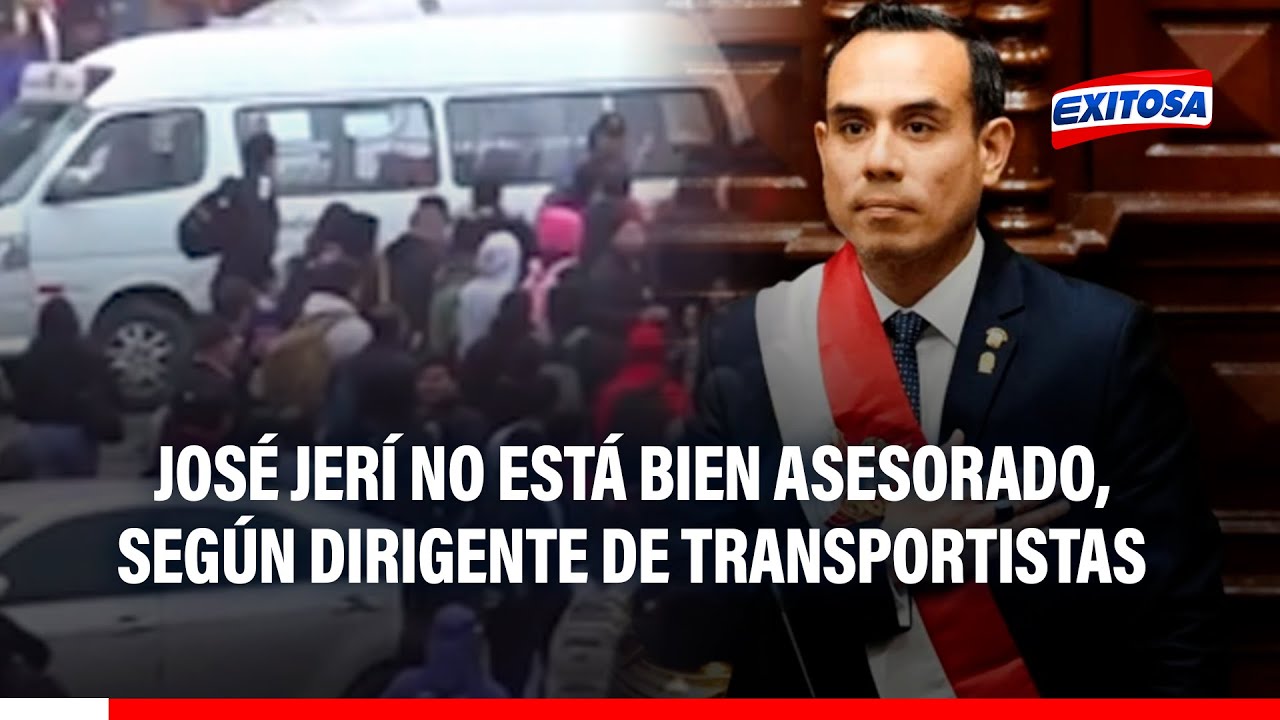 🔴🔵 José Jerí "no está bien asesorado" en lucha contra el crimen, señala dirigente de transportistas