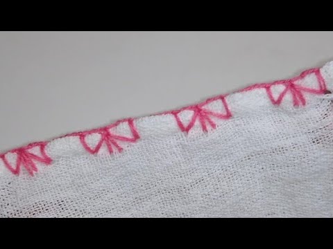 🔴Blanket Stitch Bow 🎀