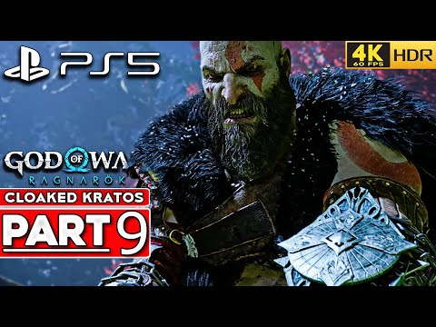 (PS5) GOD OF WAR RAGNAROK Walkthrough Part 9 Cloaked Kratos NO HUD [4K 60FPS HDR] - No Commentary