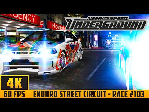 Need for Speed: Underground - Enduro Street Circuit - Race #103 (4K 60FPS) No Commentary