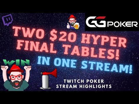 Double $20 Hyper Final Tables in ONE Stream! - Questje's GGPoker MTT Highlights