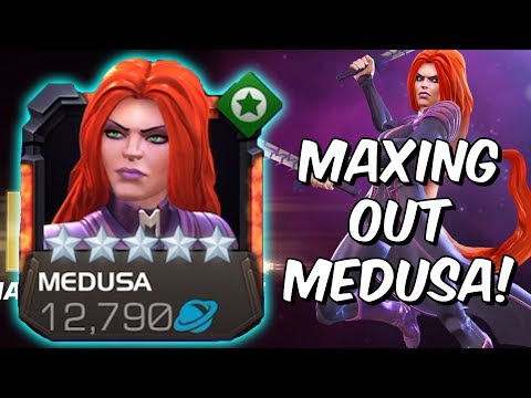 5 Star Medusa Rank 5 Rank Up & Gameplay - Free To Play Adventures - Marvel Contest Of Champions