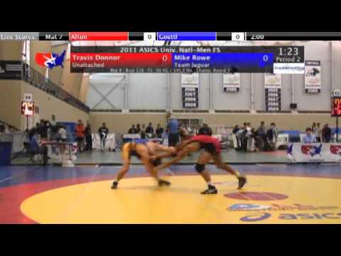 University Freestyle 66kg - Mike Rowe vs. Travis Donnor