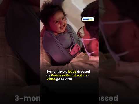 Baby Dressed as Goddess Mahalakshmi Goes Viral Adorable Moment Melts the Internet