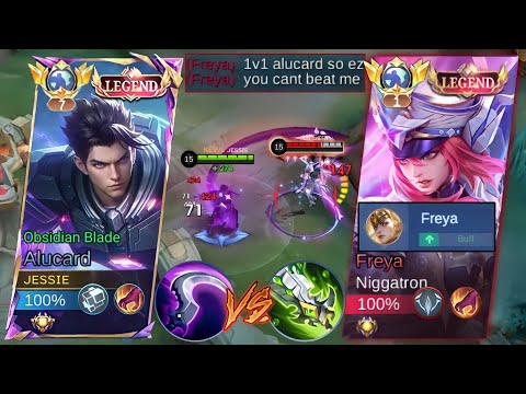 GLOBAL ALUCARD VS BUFFED GLOBAL FREYA TRASHTALKER!🔥 | WHO IS THE KING OF 1V1? | MUST WATCH! | MLBB