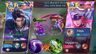 Download lagu GLOBAL ALUCARD VS BUFFED GLOBAL FREYA TRASHTALKER!🔥 | WHO IS THE KING OF 1V1? | MUST WATCH! | MLBB mp3