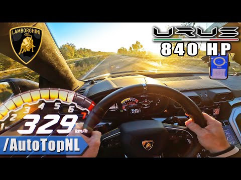 840HP LAMBORGHINI Urus *329KM/H* on AUTOBAHN [NO SPEED LIMIT] by AutoTopNL