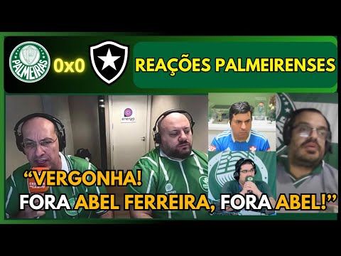 REAÇÕES dos PALMEIRENSES – PALMEIRAS 0X0 BOTAFOGO – PALMEIRENSES FURIOSOS COM EMPATE PRO FOGÃO!