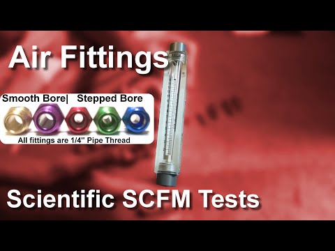 Air Fittings: A Documentary including bore measurements and SCFM flow testing.