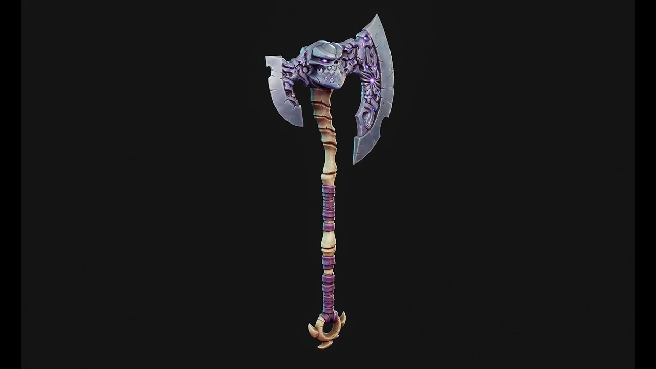 Stylized model - darksiders 2 axe