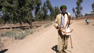 Man Playing A Masenqo in Ethiopia