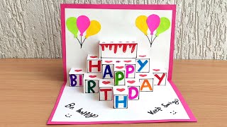 DIY - Beautiful handmade birthday greeting card / 
