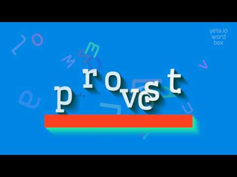 How to say "provost"! (High Quality Voices)