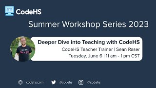 Deeper Dive into CodeHS thumbnail