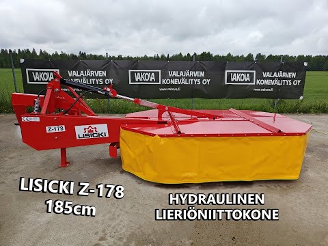 Lisicki lieriöniittokone - 185cm hydro -   VIDEO