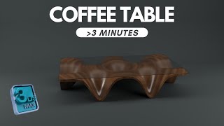 Coffee table modeling in 3ds max  interior design 