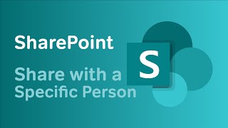 Microsoft SharePoint | Share a File with a Specific Person