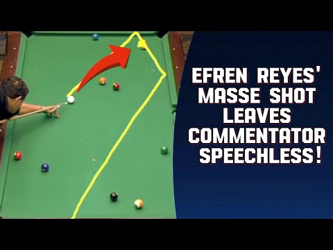 Efren Reyes' Masse Shot Leaves Commentator Speechless!