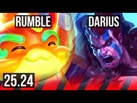 RUMBLE vs DARIUS (TOP) | Good KDA: 14/2/6 | KR Master | 25.24